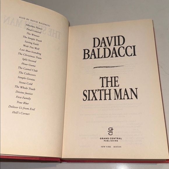 Other - The Sixth Man by David Baldacci Hardcover